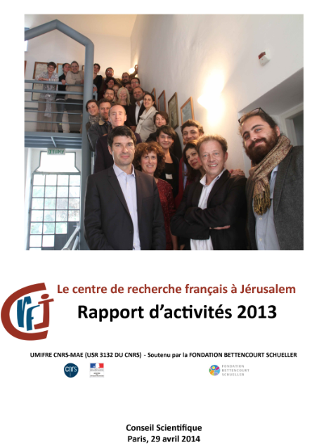 couverture rapport d'activités 2013