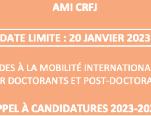 APPEL À CANDIDATURES : Aide à la mobilité internationale (AMI) CRFJ 2023-2024 (date limite 20 janvier 2023)